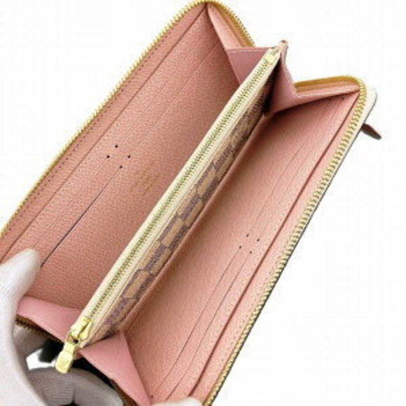 Louis Vuitton White Long Azur Zippy Wallet Damier - Picture 1 of 8